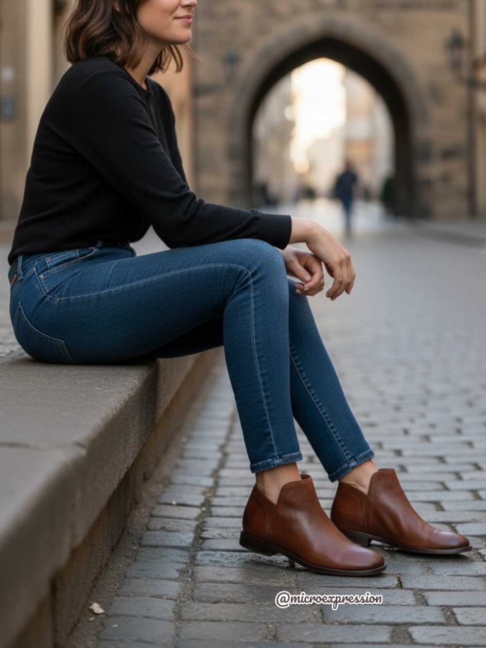 $329 Frye Elyssa Cognac Brown Leather Everyday Comfy Round Toe Shootie/AnkleBoot - Picture 2 of 16
